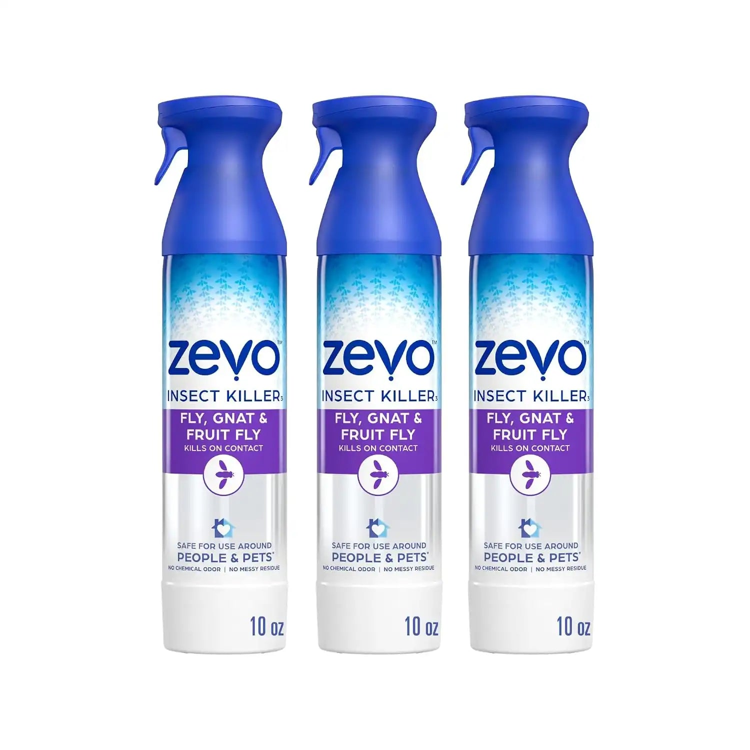 Zevo Flying Insect Bug Aerosol Spray, Kills Flies & Fruit Flies, 3 Bot ...